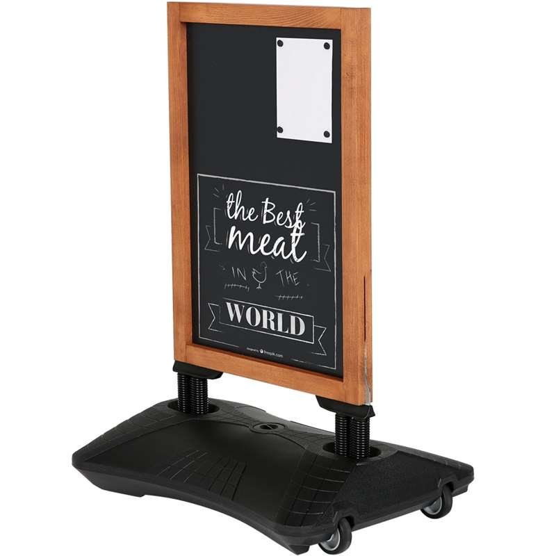 Wooden Wind-Sign Waterbase gadeskilt med ståltavler, 59 x 78 cm