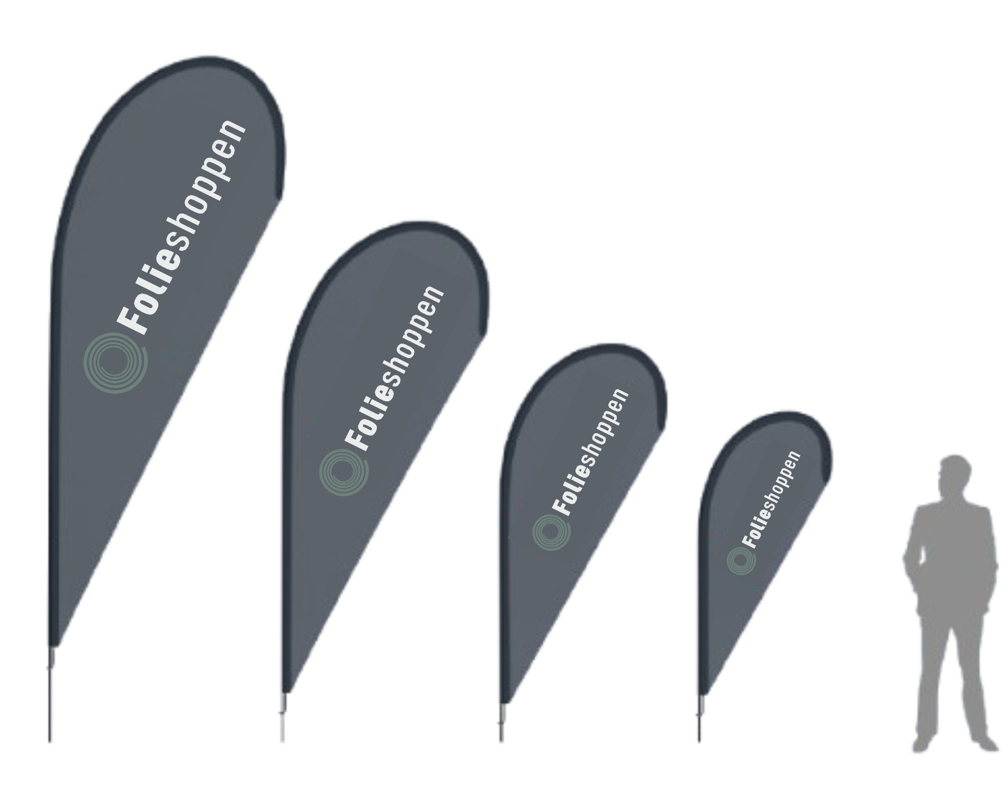 Beachflag (Dråbeformet)