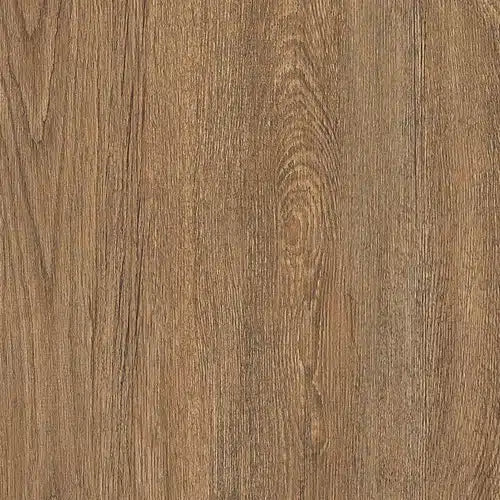 Mørk træfilm med egestruktur, synlige årer og rustikt udseende.