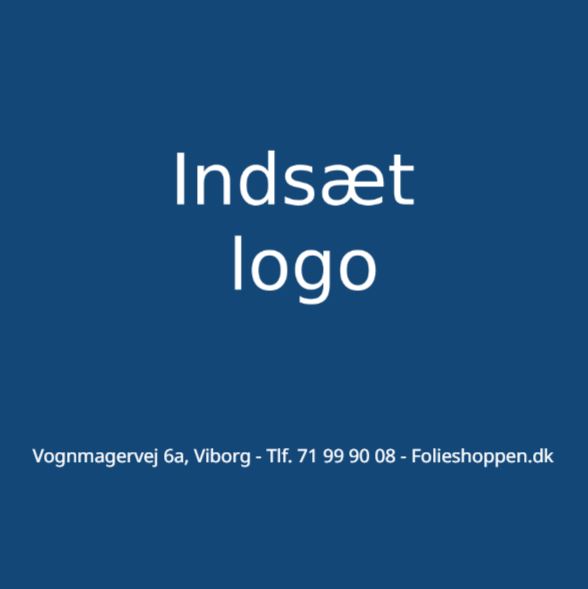 Magnetskilt skabelon kvadrat