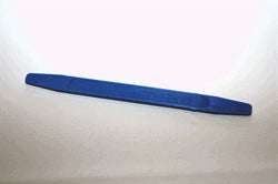 En blå stiftskraber med et fladt, smalt design og to spidse ender til præcist arbejde.