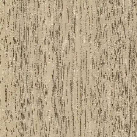 Træmønster med lodrette linjer i varme nuancer, struktureret overflade med lyse og mørke striber.