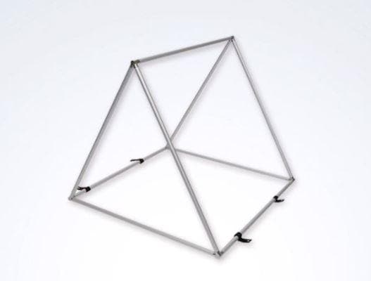 Enkeltsidet aluminium A-Frame 100 x 100 cm.