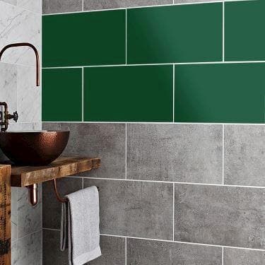 badeværelsesfliser - mørkegrøn 060 - signcom