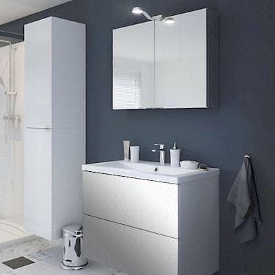 folie til badeværelsesmøbler - 076 sølv metallic - signcom