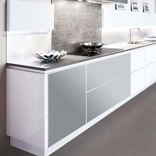 Folie til køkkenlåger - 090 sølv metallic - Signcom