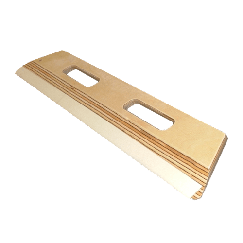 TimberMaxx skraber med to rektangulære udskæringer og hvid filtstrimmel på langsiden.