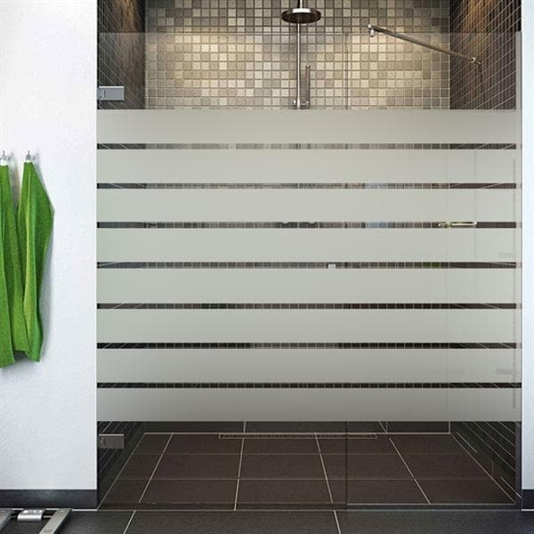 Sandblæst design til bruseniche T11 - 120 cm. - Signcom