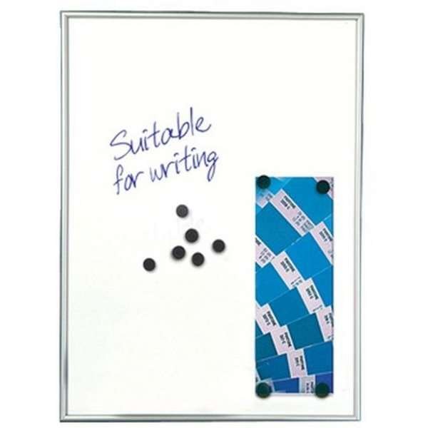 Magnetisk whiteboard med 9mm aluminium profil, hvid